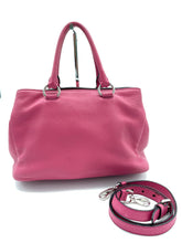 Load image into Gallery viewer, Prada Convertible Medium Open Tote in Pink Vitello Daino Leather