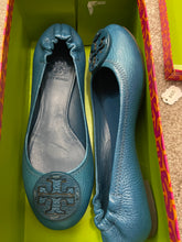 Load image into Gallery viewer, Tory Burch Reva-Tumbled Leather Ballet Flats