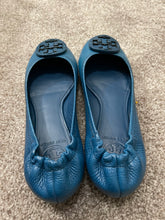 Load image into Gallery viewer, Tory Burch Reva-Tumbled Leather Ballet Flats
