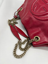 Load image into Gallery viewer, Gucci Pink Patent Leather Soho Chain Tote Bag