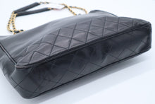 Load image into Gallery viewer, Chanel Black Lambskin Tote Shoulder Bag Vintage