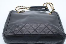 Load image into Gallery viewer, Chanel Black Lambskin Tote Shoulder Bag Vintage