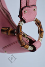 Load image into Gallery viewer, Gucci Bamboo Ring Leather Hobo Bag