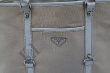 Load image into Gallery viewer, Prada Woven Canvas Leather Tote Bag