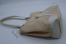 Load image into Gallery viewer, Prada Woven Canvas Leather Tote Bag