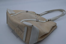 Load image into Gallery viewer, Prada Woven Canvas Leather Tote Bag