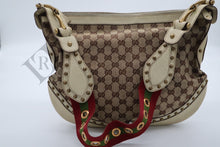 Load image into Gallery viewer, Gucci Studded Pelham GG Canvas Shoulder Bag