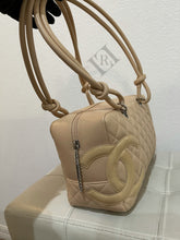 Load image into Gallery viewer, Chanel Cambon Bowler Quilted Leather Satchel Small Tote Bag