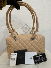 Load image into Gallery viewer, Chanel Cambon Bowler Quilted Leather Satchel Small Tote Bag