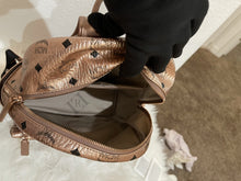 Load image into Gallery viewer, MCM Backpack with Detachable Chain Shoulder Bag