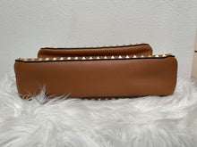 Load image into Gallery viewer, Valentino Brown Leather Rockstud Pocket Flap Shoulder/Crossbody Bag