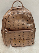Load image into Gallery viewer, MCM Backpack with Detachable Chain Shoulder Bag