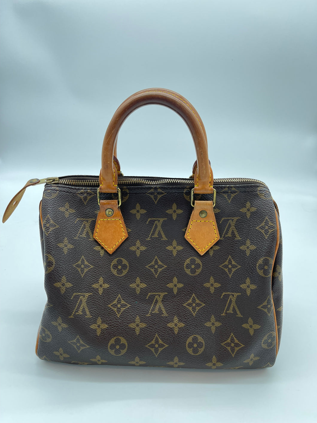 LV, Louis Vuitton Speedy Handbag Monogram Canvas 25