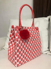 Load image into Gallery viewer, Bayong, woven plastics handbag in checkered colors design, contact us to order
