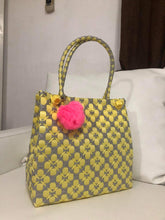 Load image into Gallery viewer, Bayong, woven plastics handbag in checkered colors design, contact us to order
