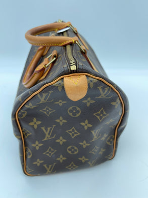 LV, Louis Vuitton Speedy Handbag Monogram Canvas 30