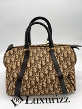 Load image into Gallery viewer, Dior Trotter Logo Canvas Boston Bag
