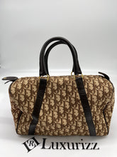 Load image into Gallery viewer, Dior Trotter Logo Canvas Boston Bag
