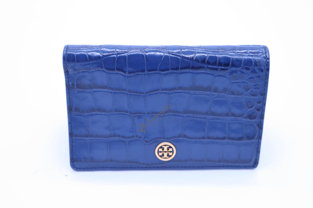 Tory Burch Parker Embossed Medium Slim Wallet