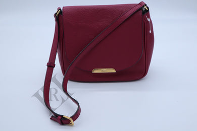 Fendi Shoulder Bag, Leather, Gold tone hardware, Dark Pink