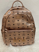 Load image into Gallery viewer, MCM Backpack with Detachable Chain Shoulder Bag
