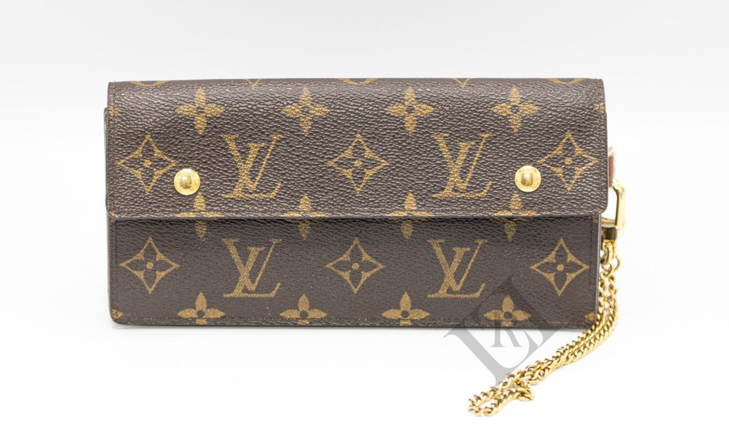 Louis Vuitton Accordion Wallet with Chain – LUXURIZZ