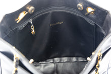 Load image into Gallery viewer, Chanel Black Lambskin Tote Shoulder Bag Vintage
